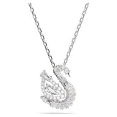 Swar*vski -Swan pendant Mixed cuts, Swan, white-5732412